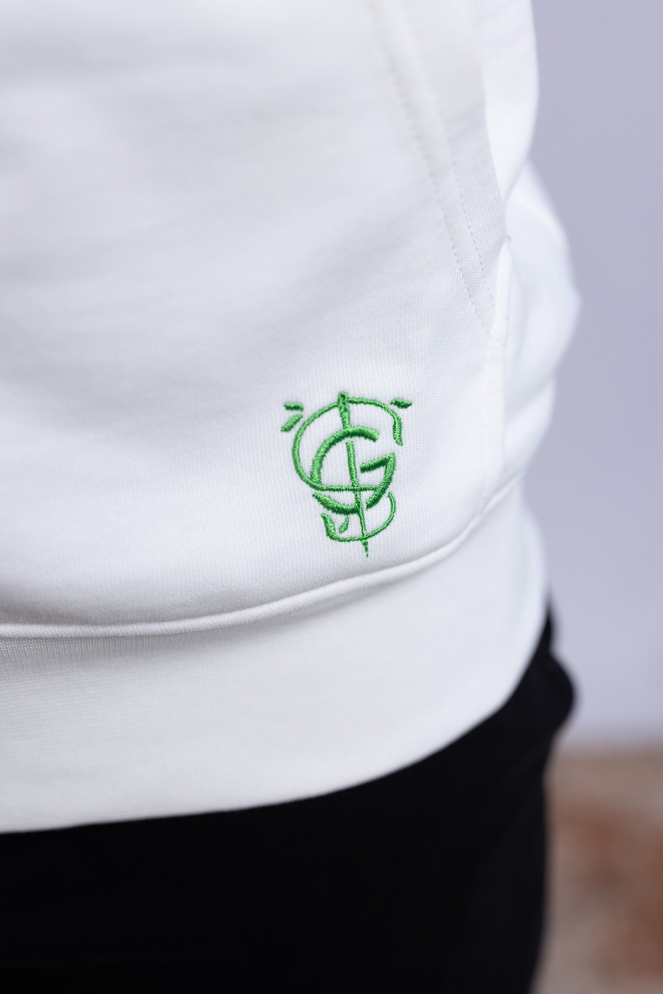 GS Classic Zipper Weiß - Green Stitches