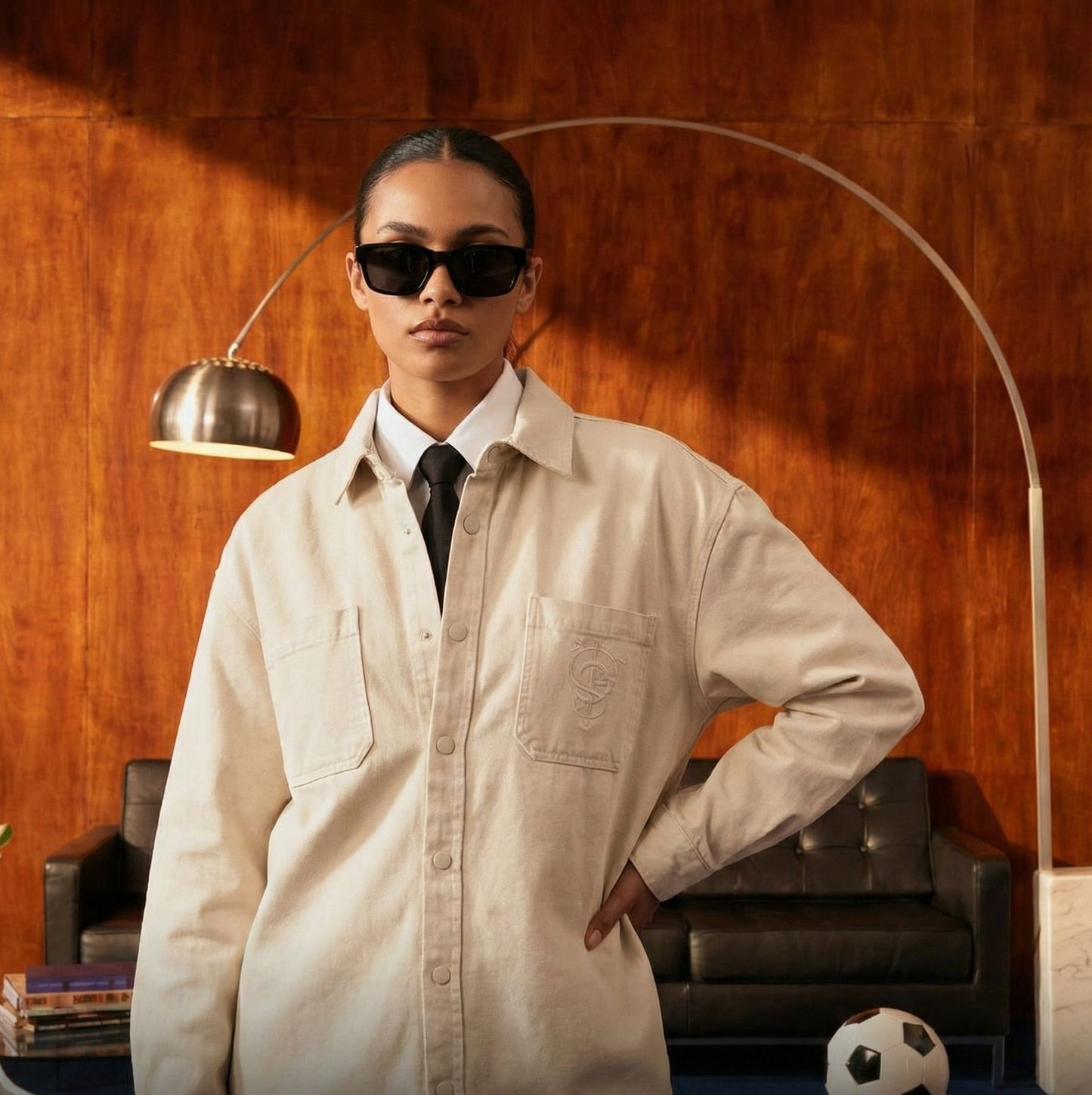 GS Jeans Hemd - Green Stitches