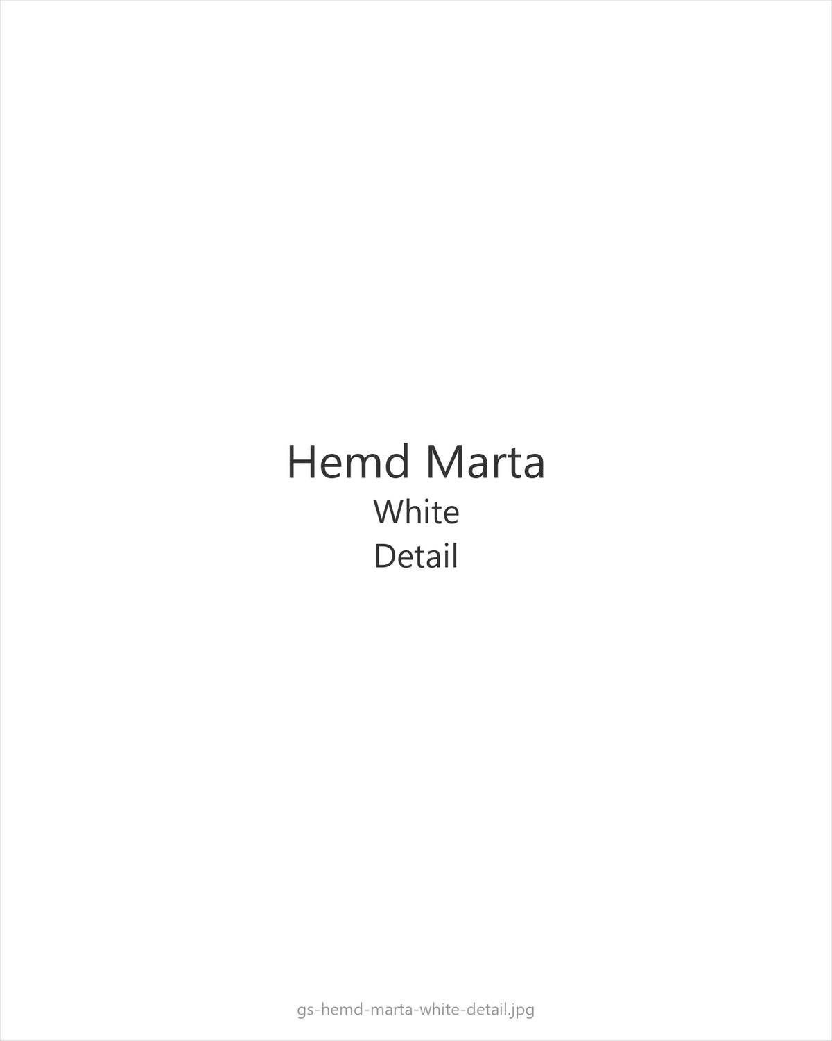 Hemd Marta White — detail