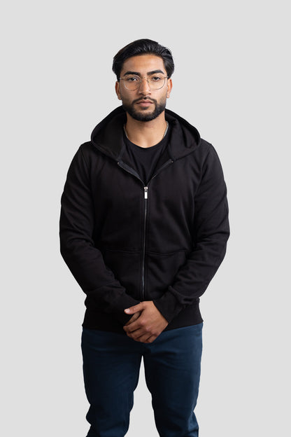 GS Classic Zipper Schwarz - Green Stitches