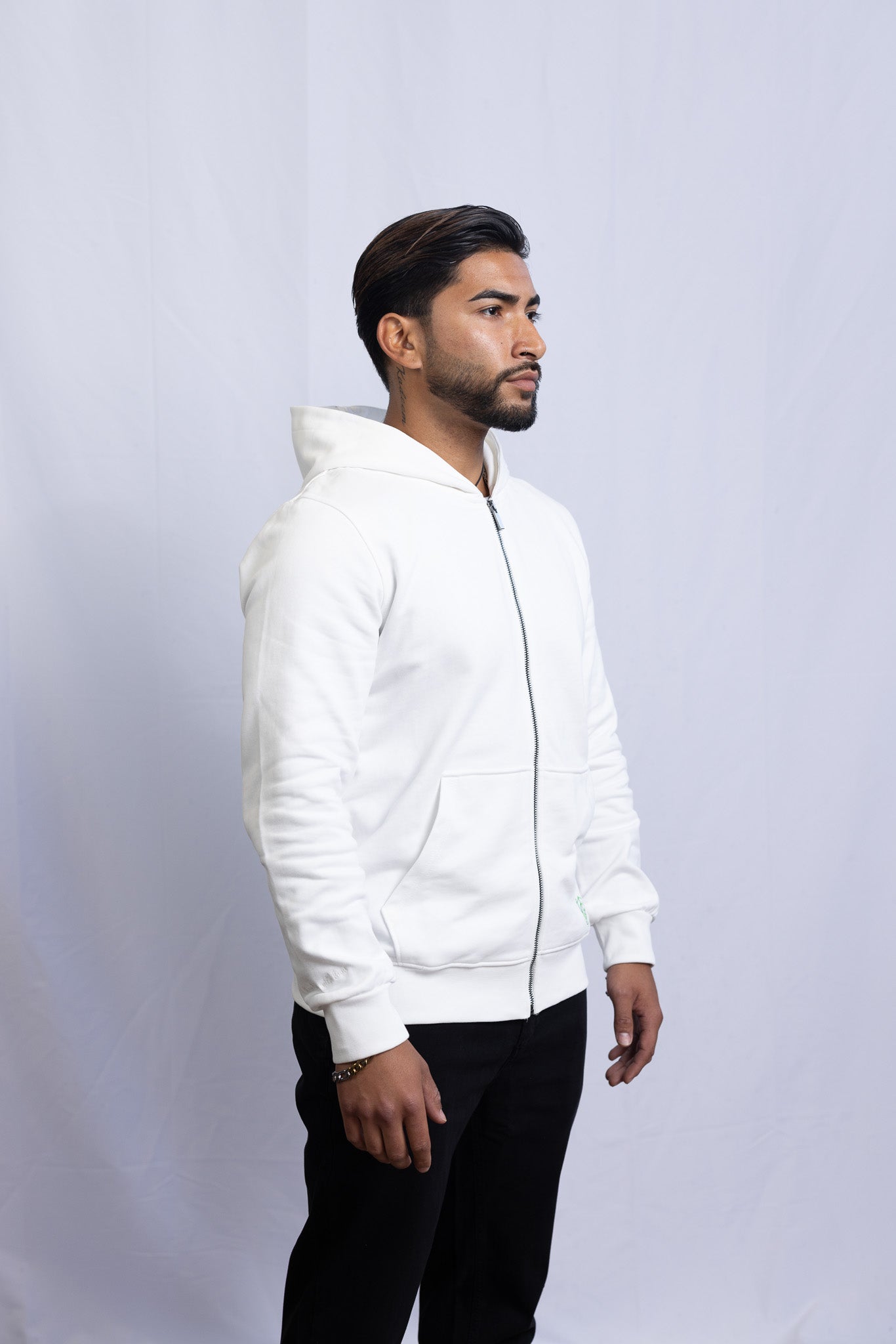 GS Classic Zipper Weiß - Green Stitches