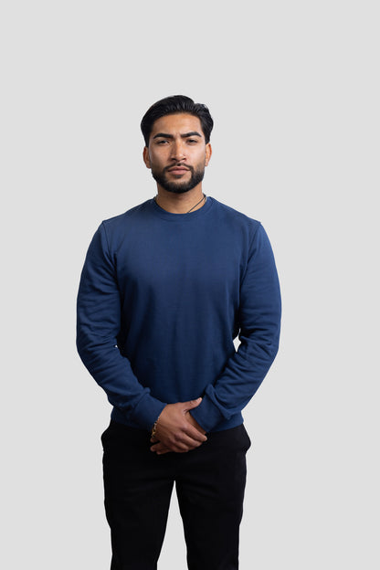 GS Classic Sweatshirt 380 GSM - Blau - Green Stitches