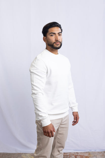 GS Classic Sweatshirt 380 GSM -  Weiß - Green Stitches