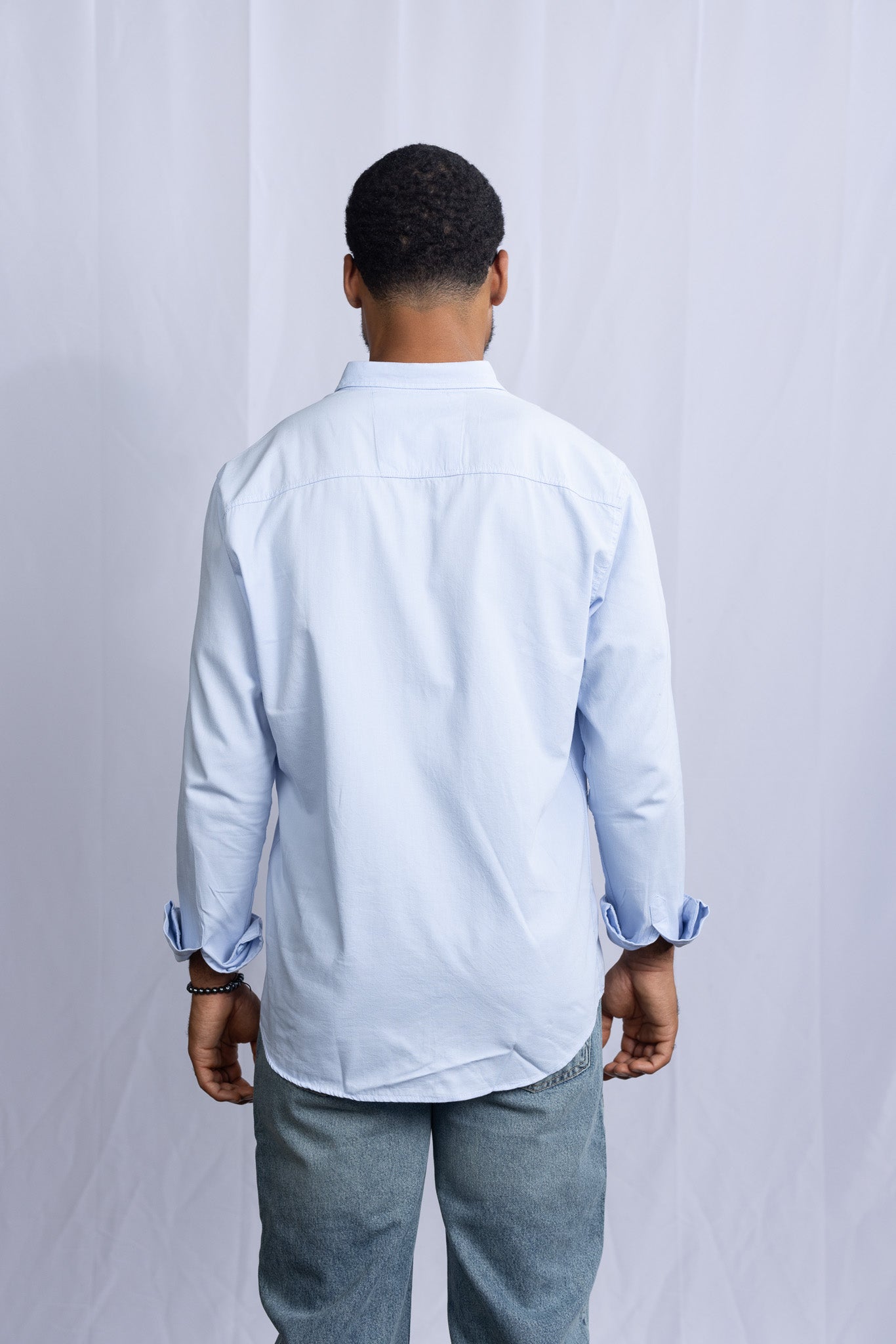 GS Hemd Slim Fit - Hell Blau - Green Stitches