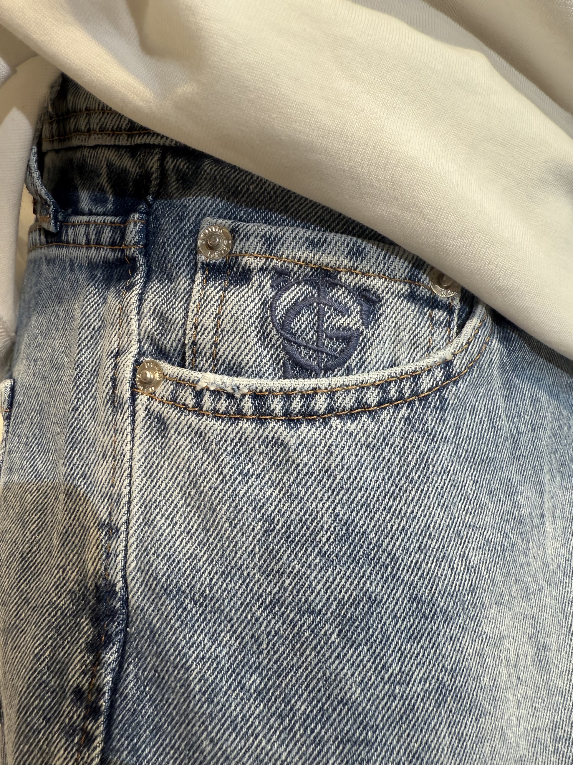GS Baggy Jeans Light Blue - Green Stitches
