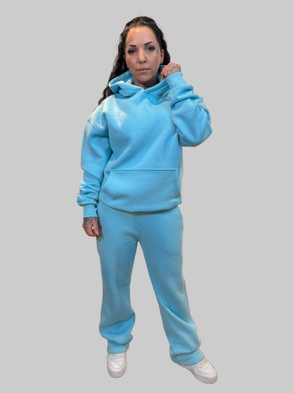 GS Baggy Jogginghose Ice Blue - Green Stitches