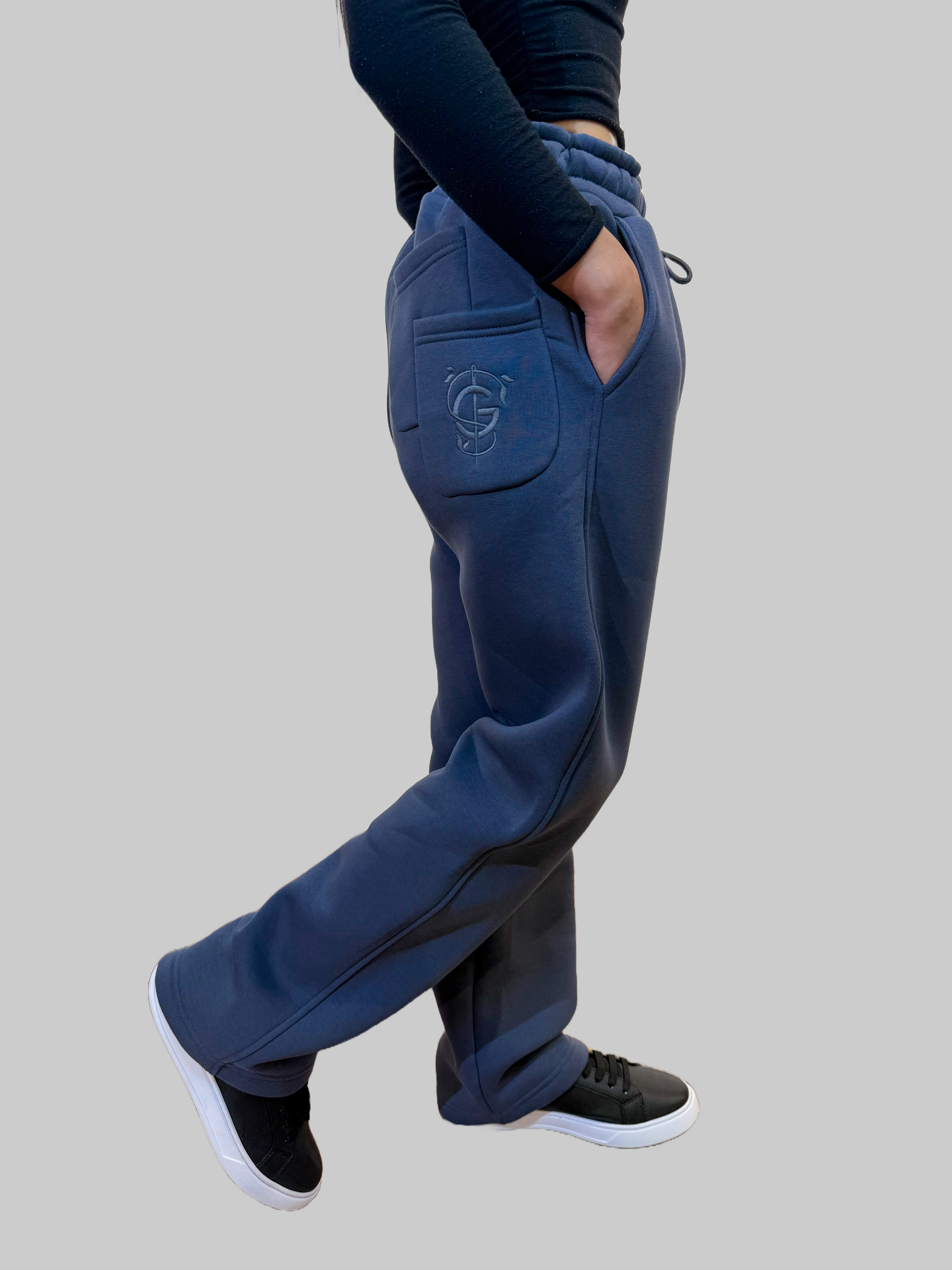 GS Baggy Jogginghose Smoked - Green Stitches