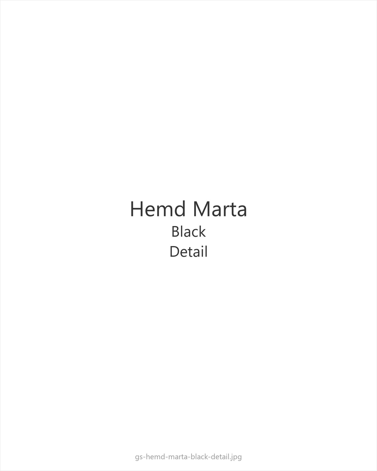 Hemd Marta Black — detail