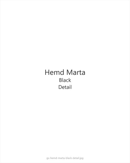 Hemd Marta Black — detail