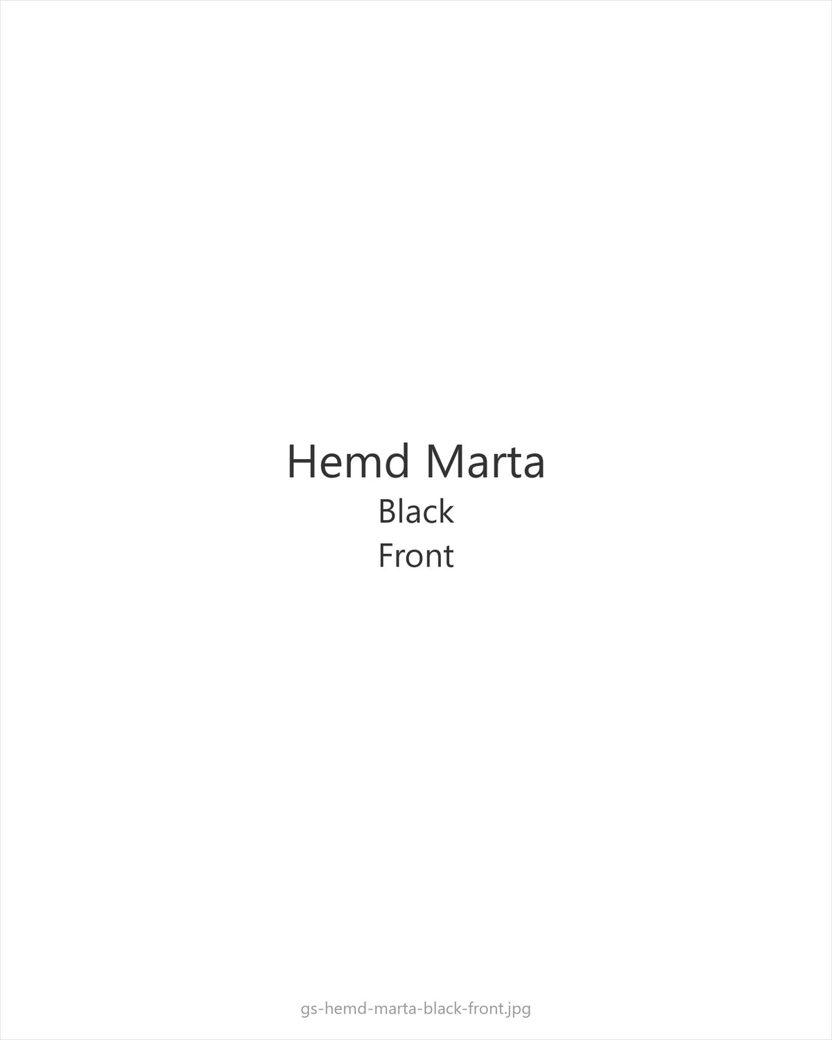 Hemd Marta Black — front
