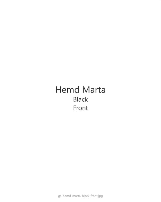 Hemd Marta Black — front