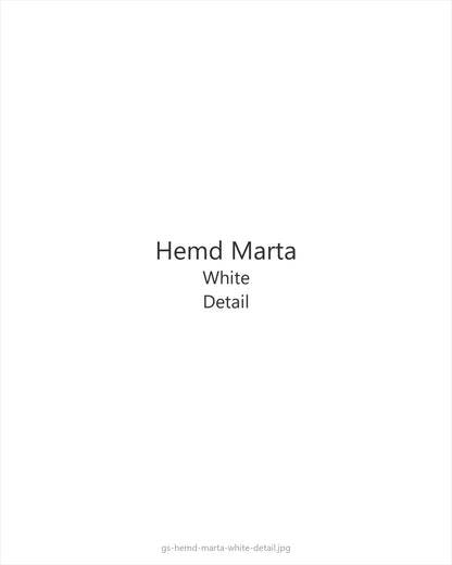 Hemd Marta White — detail