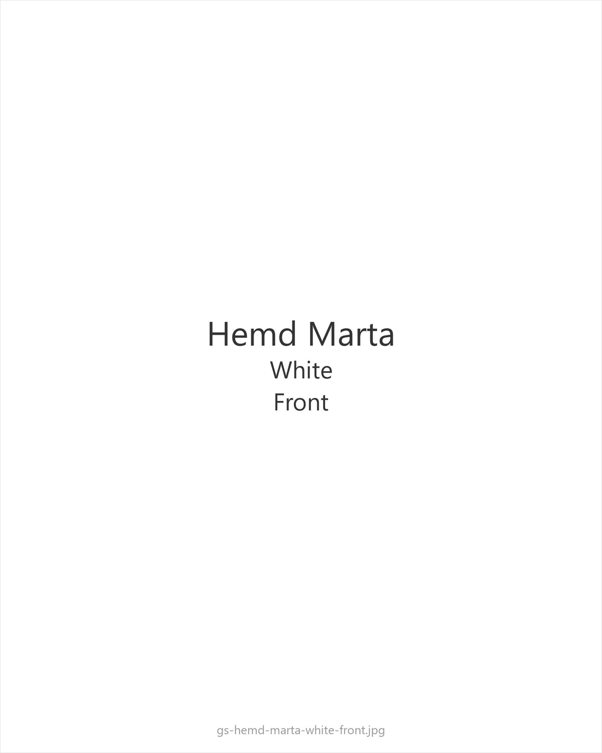 Hemd Marta White — front