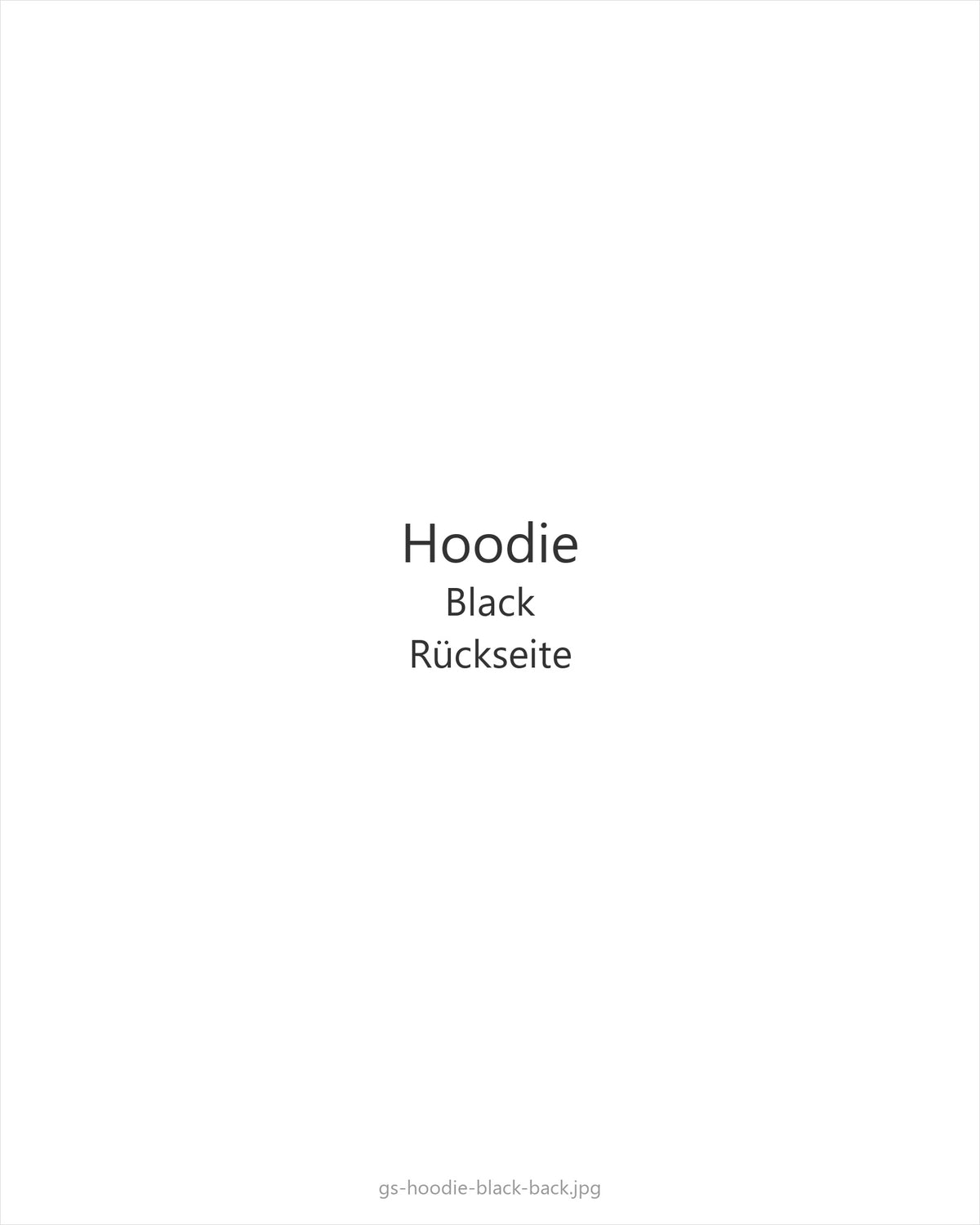 Hoodie Black — back