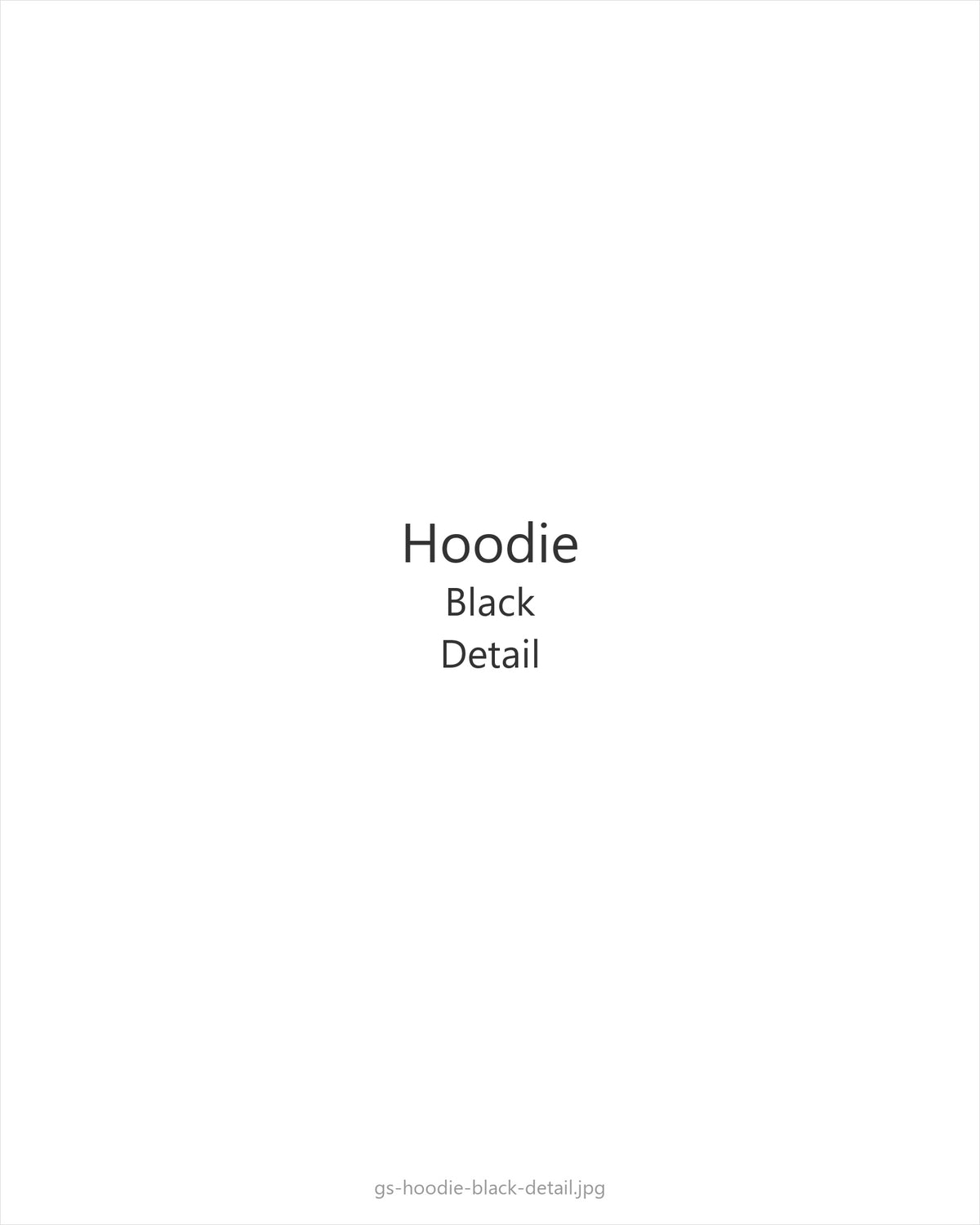 Hoodie Black — detail