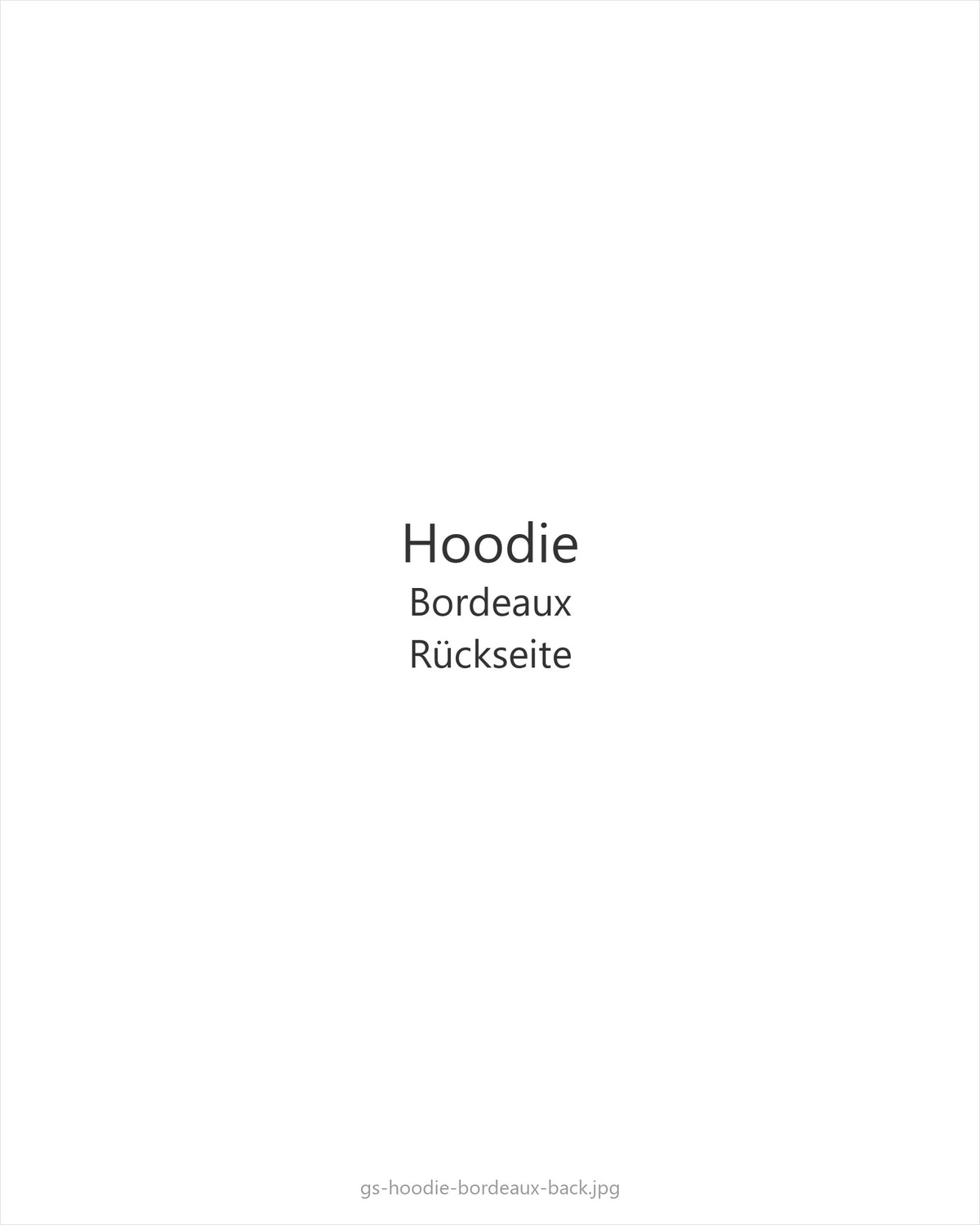 Hoodie Bordeaux — back