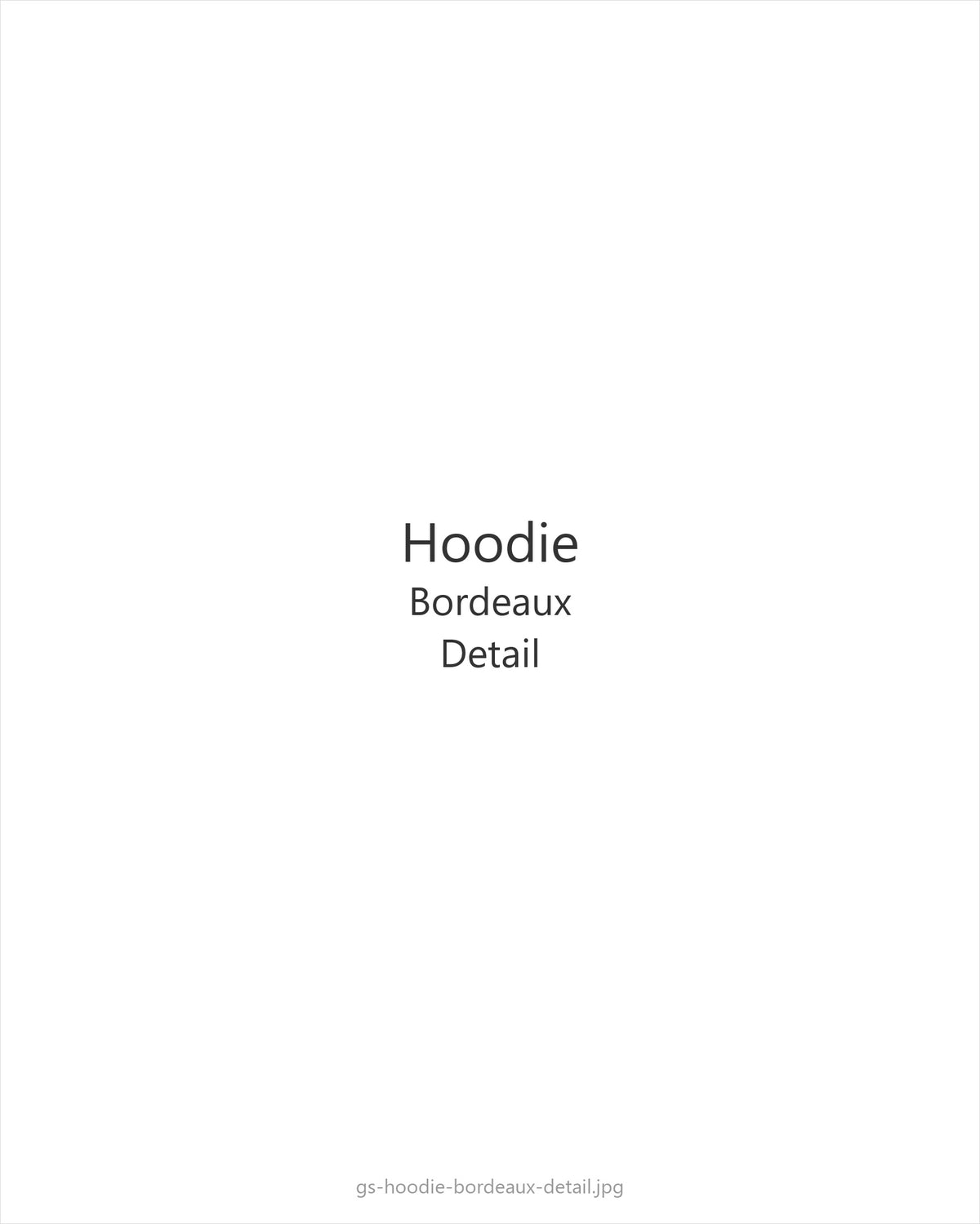Hoodie Bordeaux — detail