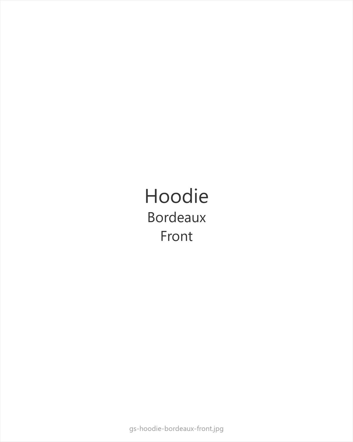 Hoodie Bordeaux — front