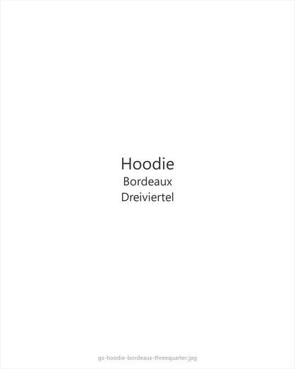 Hoodie Bordeaux — threequarter
