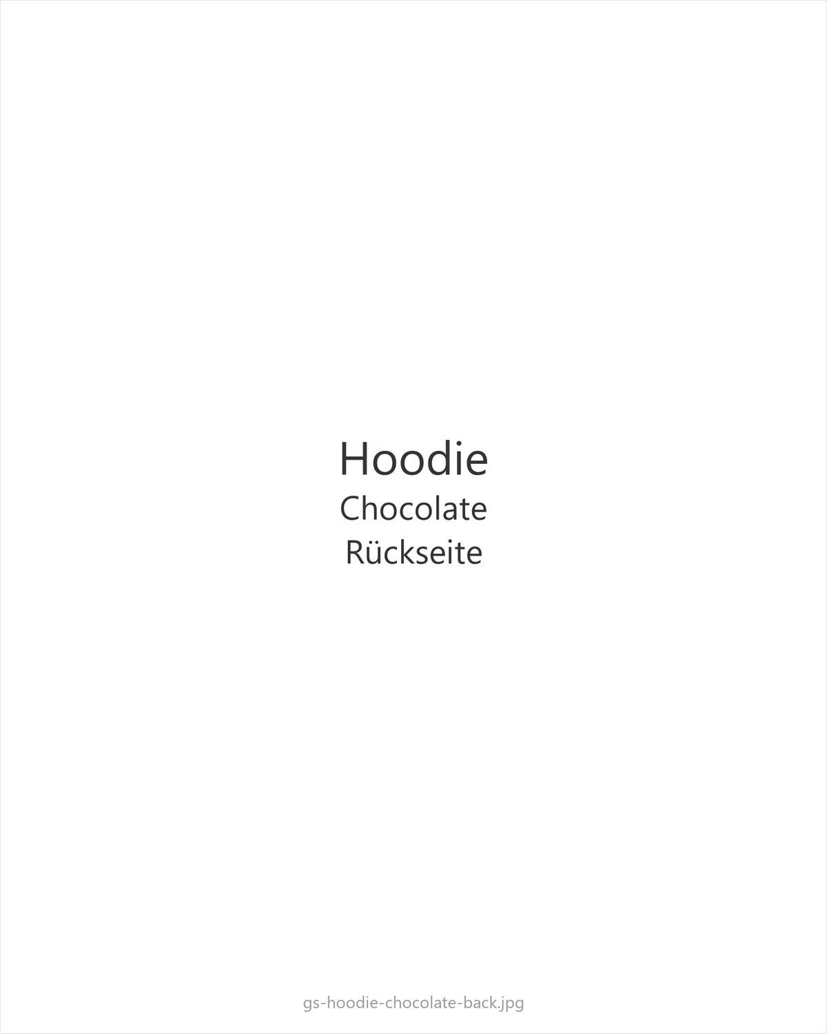 Hoodie Chocolate — back