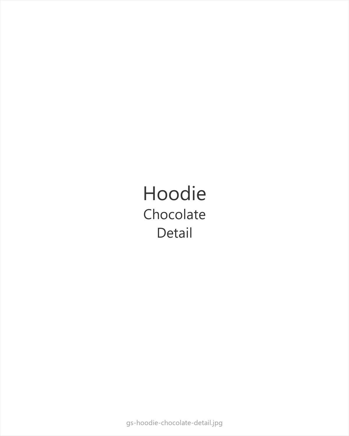 Hoodie Chocolate — detail