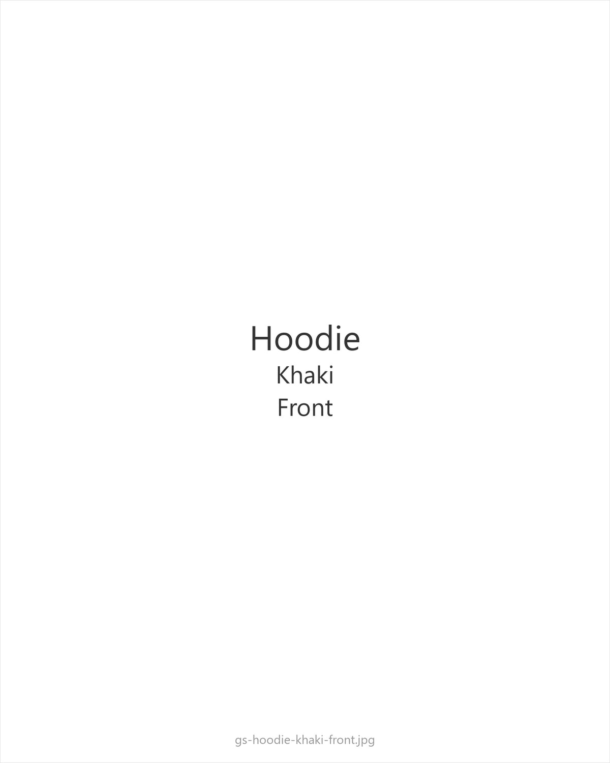Hoodie Khaki — front