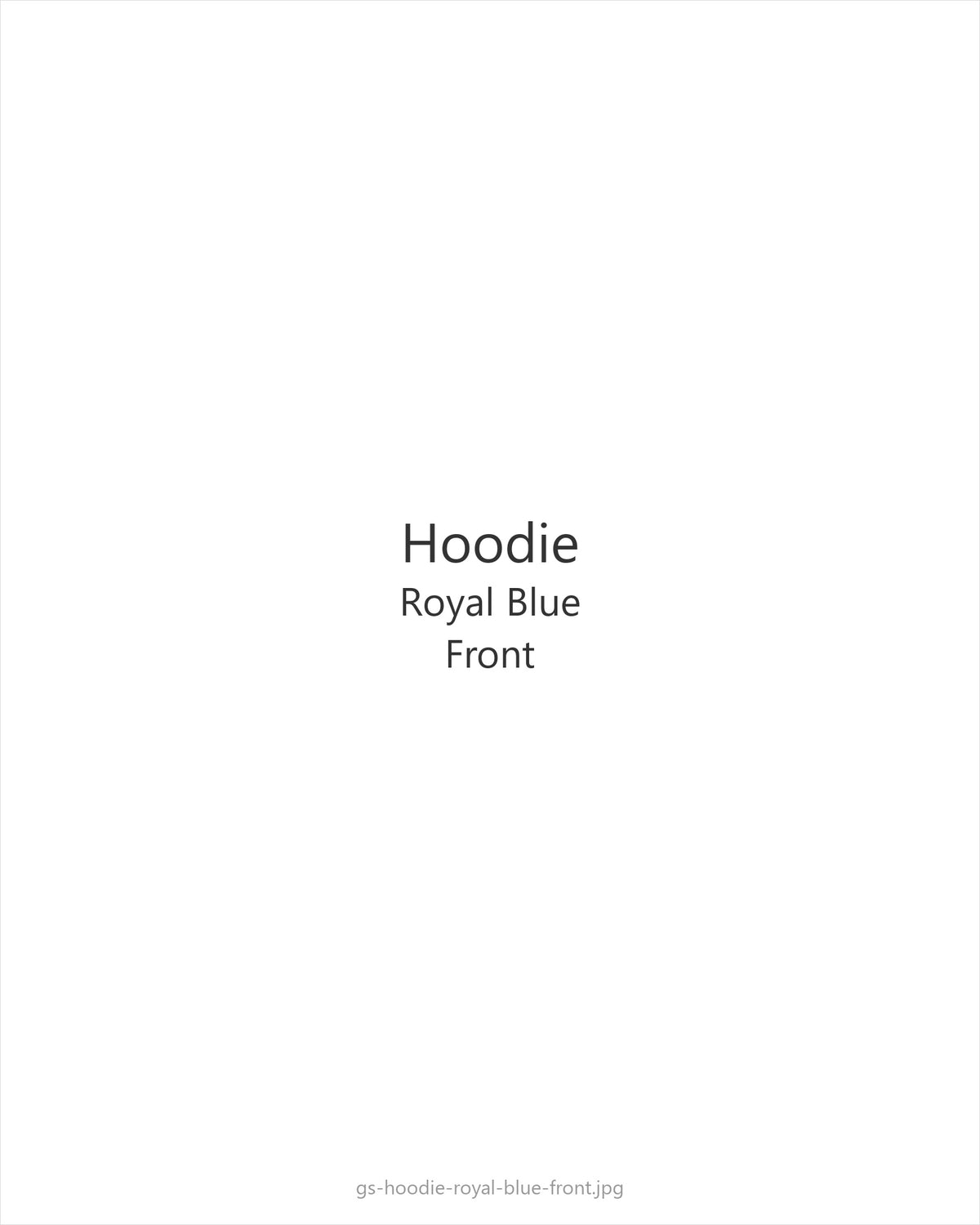 Hoodie Royal Blue — front