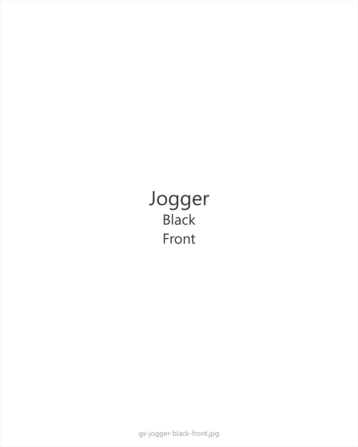 Jogger Black — front
