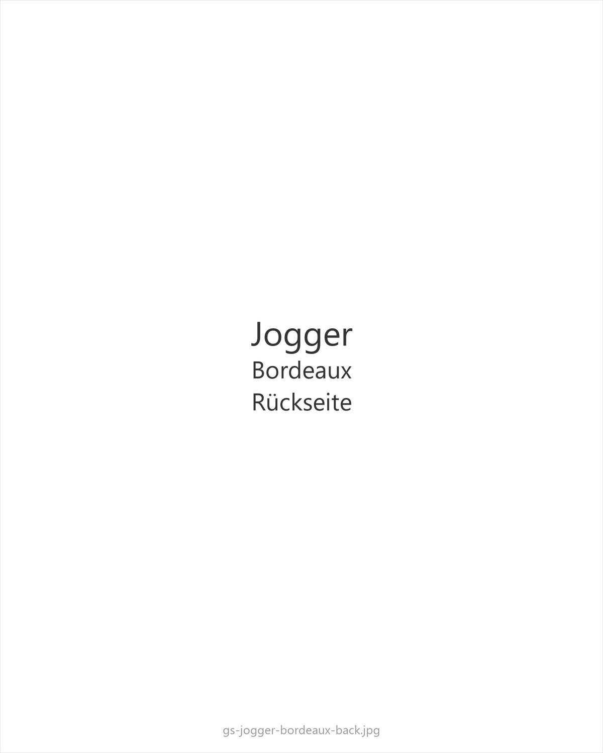 Jogger Bordeaux — back