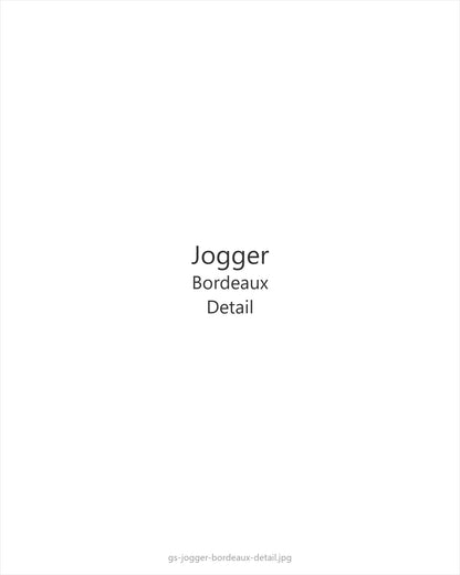 Jogger Bordeaux — detail
