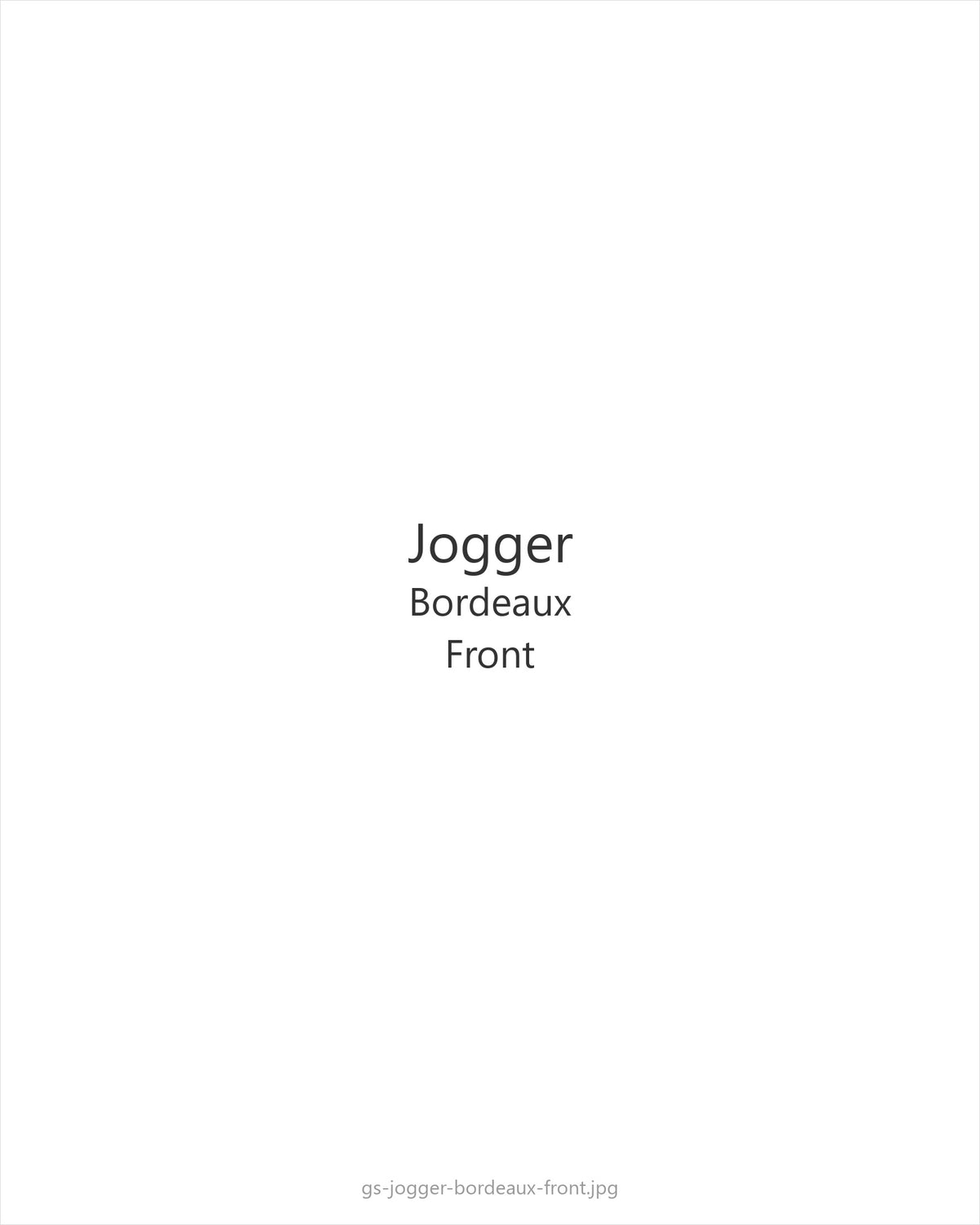 Jogger Bordeaux — front