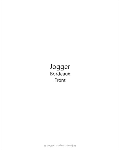 Jogger Bordeaux — front