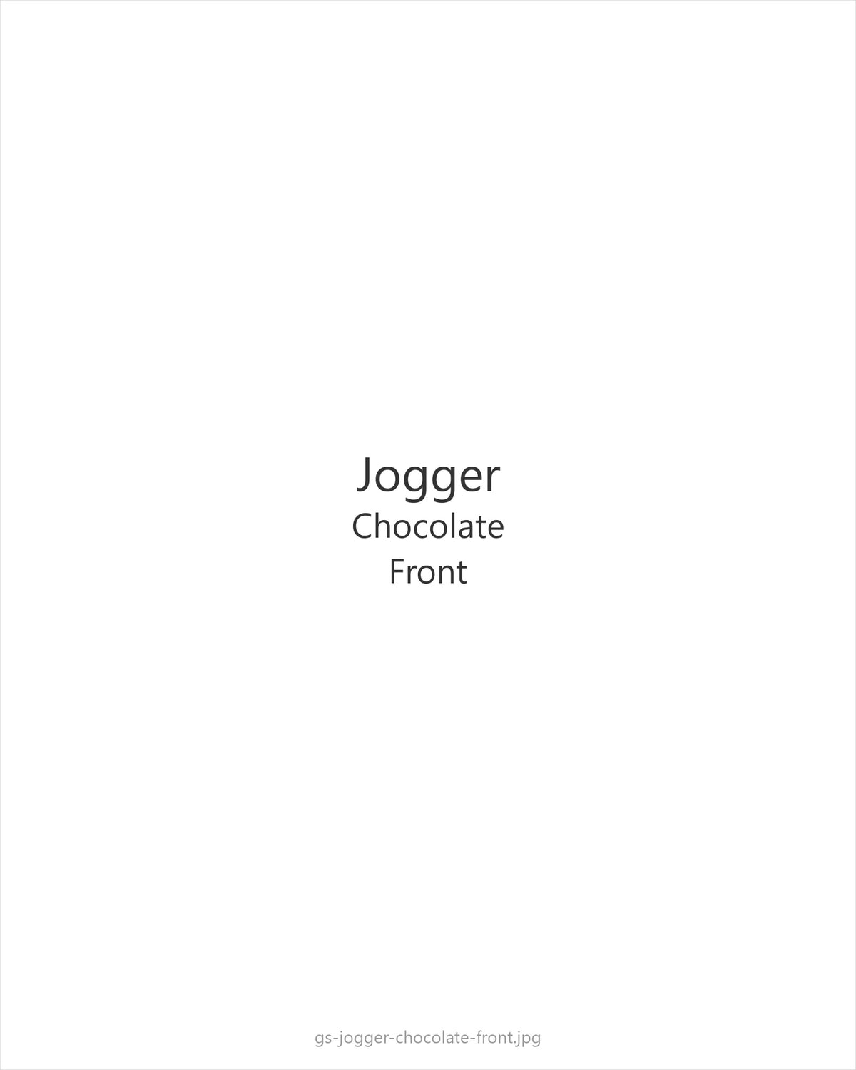 Jogger Chocolate — front