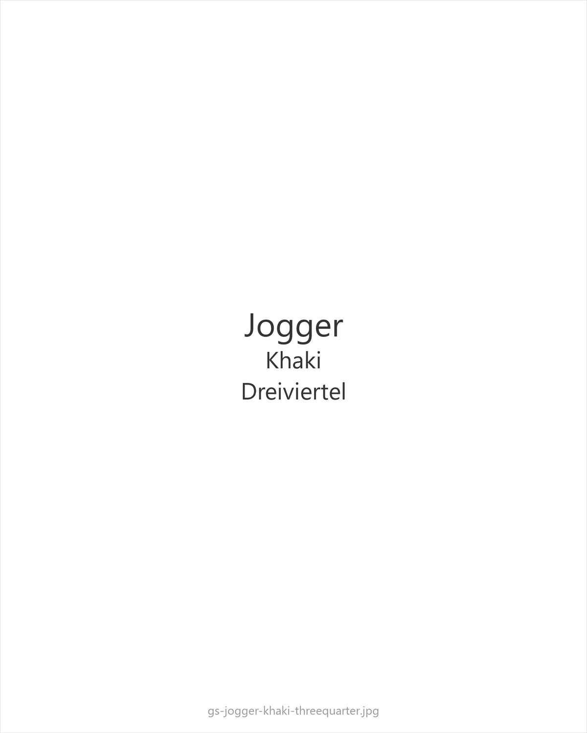 Jogger Khaki — threequarter