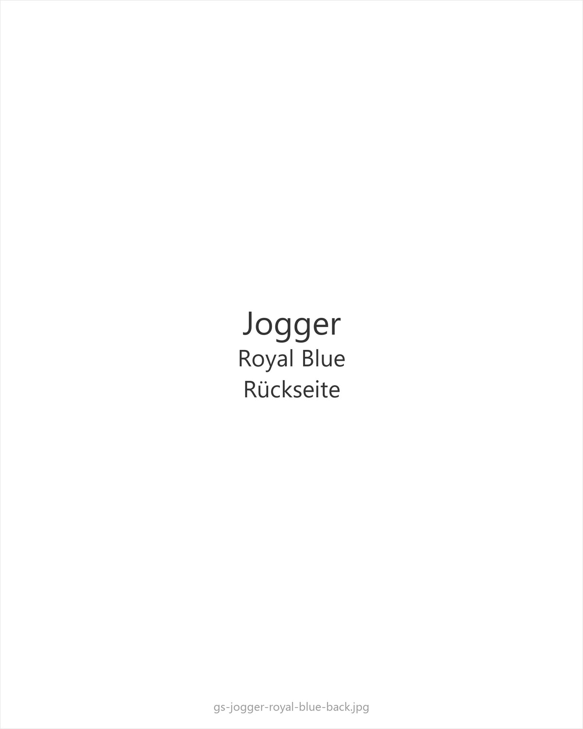 Jogger Royal Blue — back