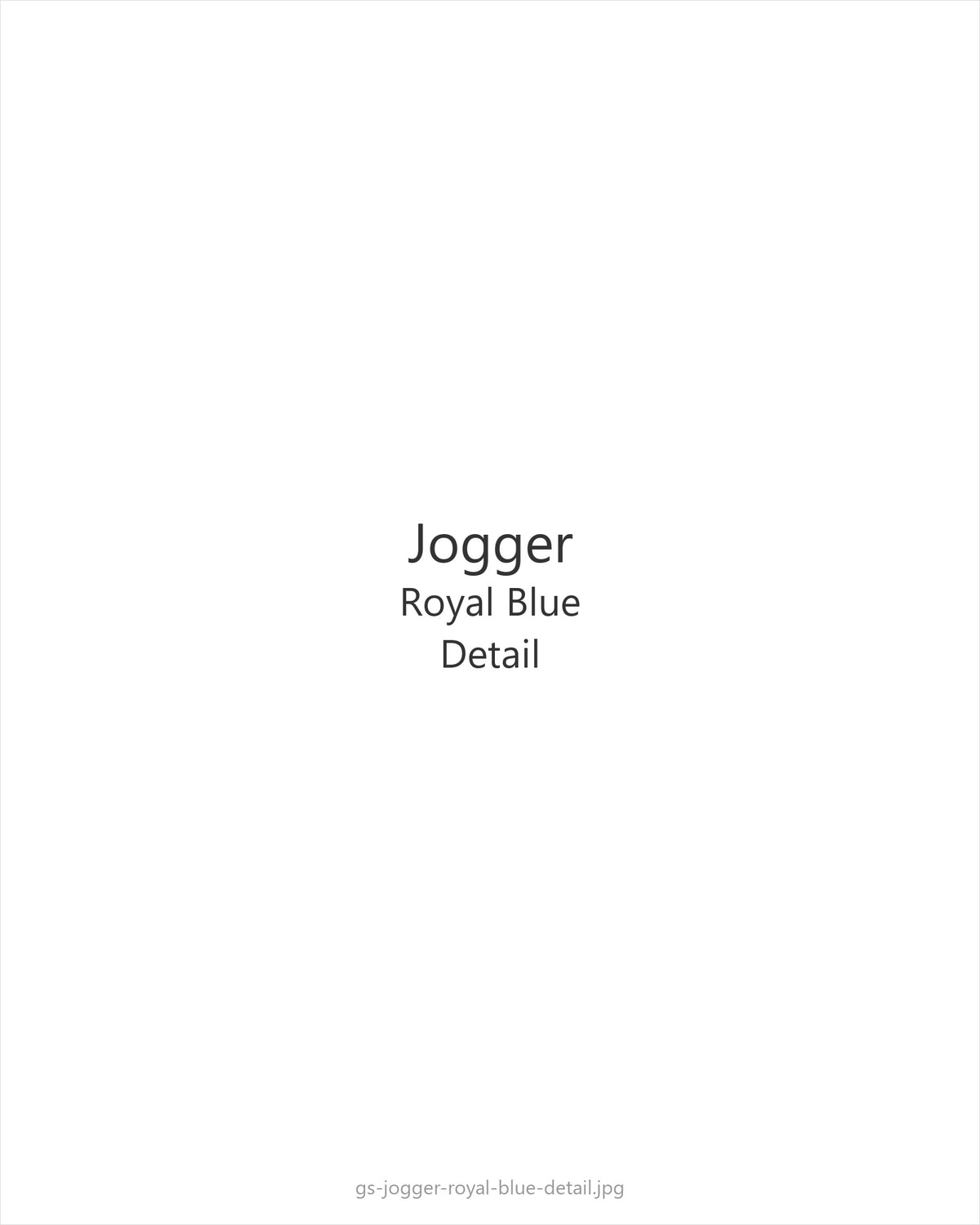 Jogger Royal Blue — detail