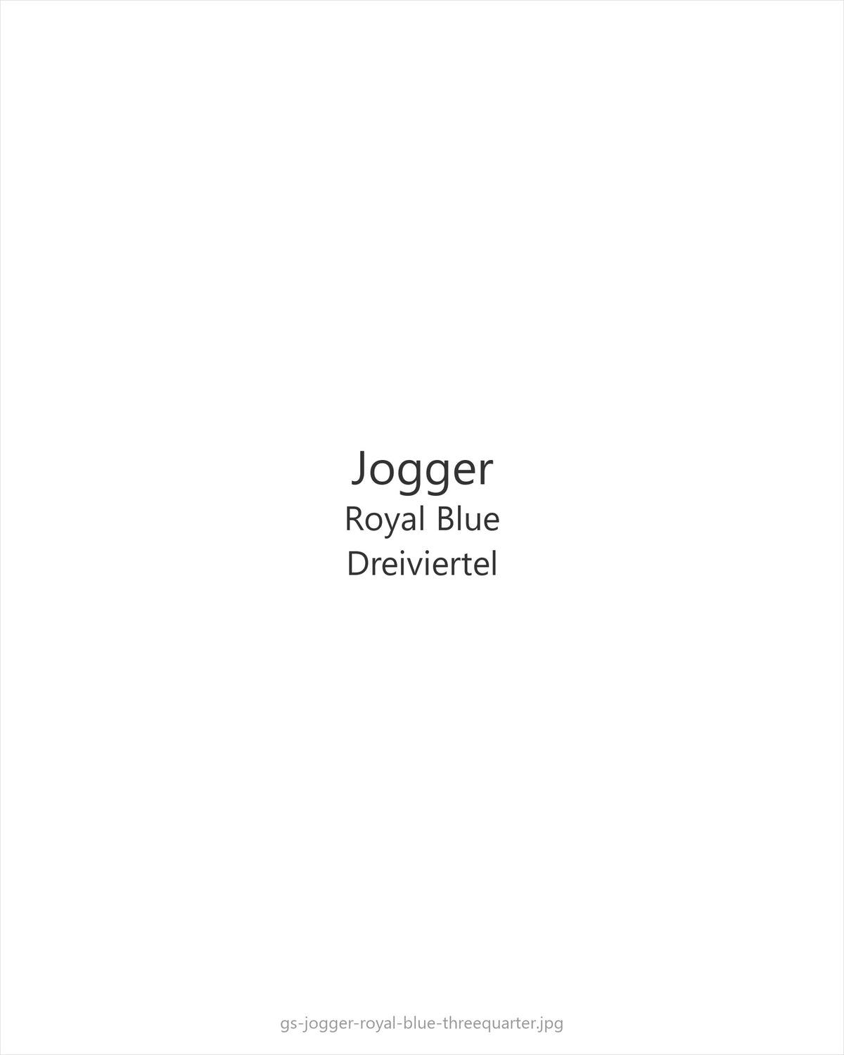 Jogger Royal Blue — threequarter