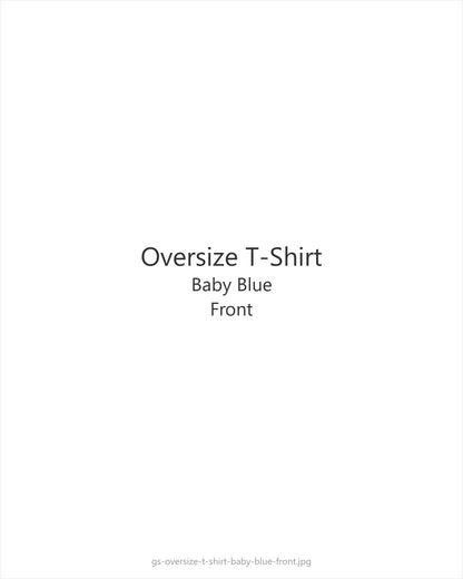 Oversize T-Shirt Baby Blue — front