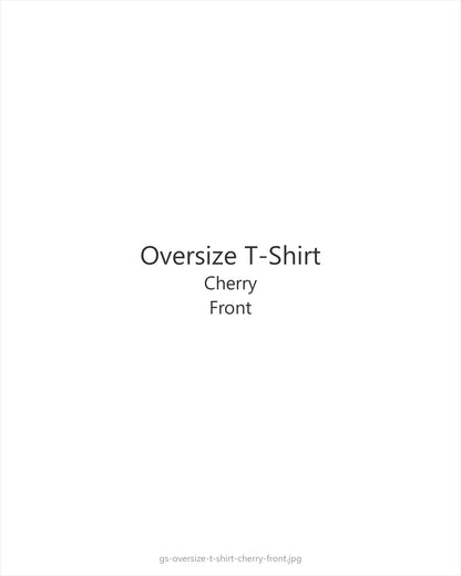 Oversize T-Shirt Cherry — front