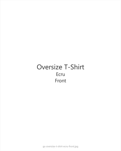 Oversize T-Shirt Ecru — front