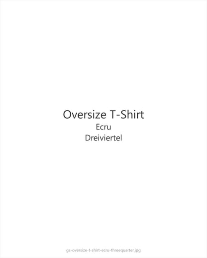 Oversize T-Shirt Ecru — threequarter