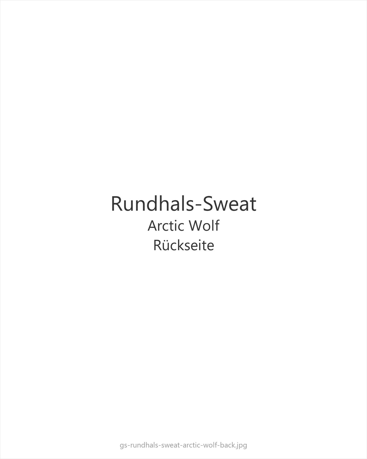 Rundhals-Sweat Arctic Wolf — back
