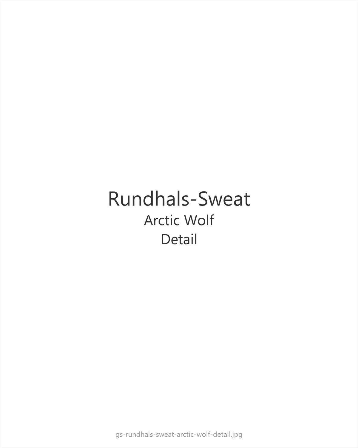 Rundhals-Sweat Arctic Wolf — detail