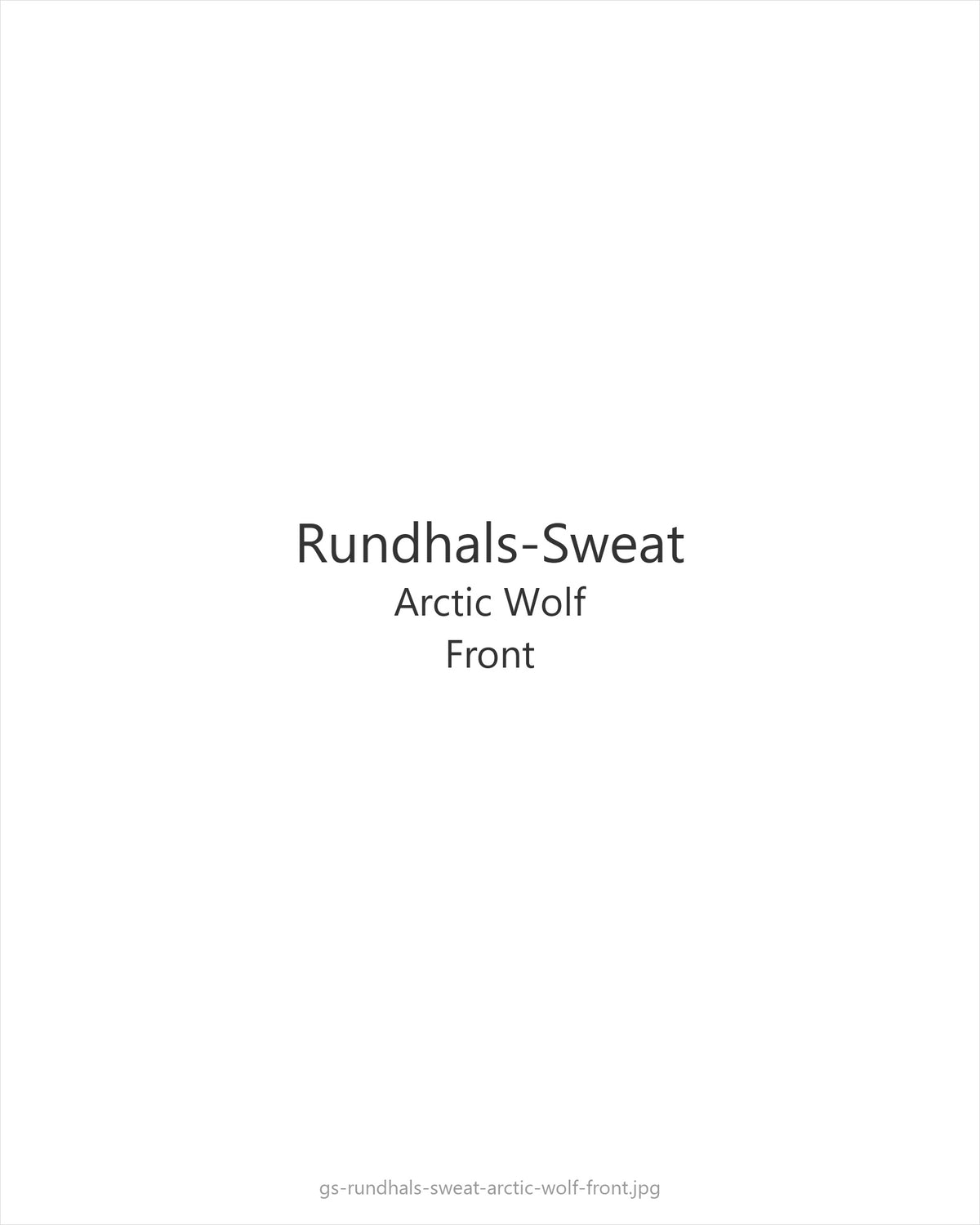 Rundhals-Sweat Arctic Wolf — front