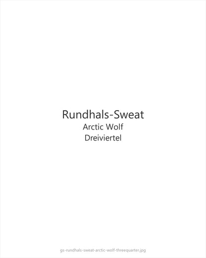 Rundhals-Sweat Arctic Wolf — threequarter