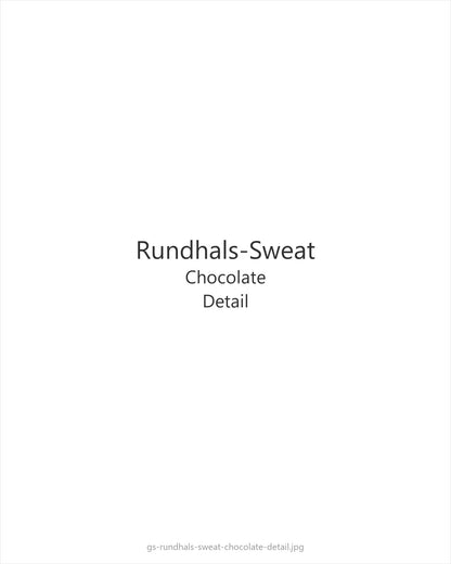 Rundhals-Sweat Chocolate — detail