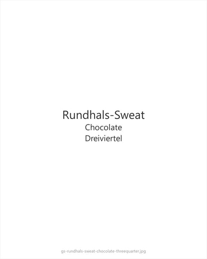 Rundhals-Sweat Chocolate — threequarter