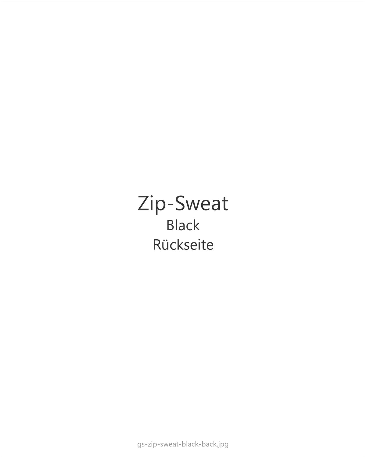 Zip-Sweat Black — back