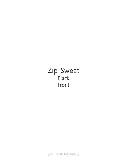 Zip-Sweat Black — front