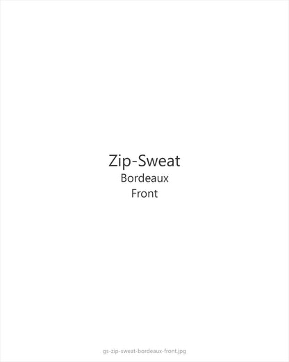 Zip-Sweat Bordeaux — front